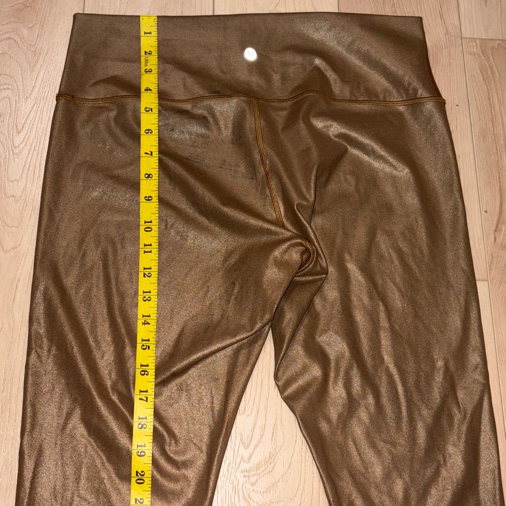 FLAW, see note - Lululemon Wunder Under High-Rise Tight *Foil, sz 14 - Picture 14 of 14